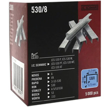 J.C. Schwarz Heftklammern Typ 530/8, Packung mit 5000 Stück