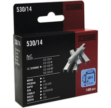 J C Schwarz Heftklammern Typ 530/14, 1000 Stück