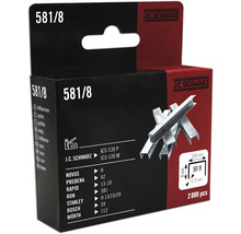 JC Schwarz Heftklammern Typ 581/8, 2000 Stück