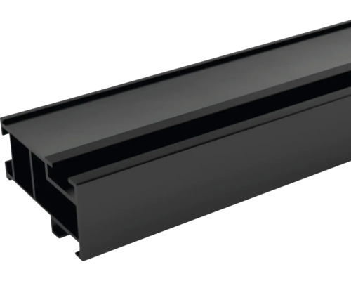 Montageschiene für PV-Module Aluminium schwarz eloxiert 70x37 mm Länge 2400 mm