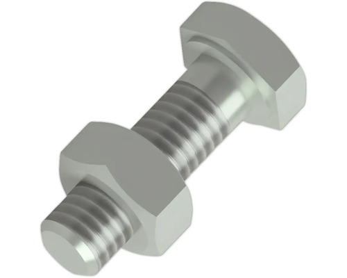 Abrutschsicherung Edelstahl A2 bestehend aus M6 Sechskantschraube und Mutter