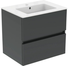 Waschtischunterschrank mit zwei Schubladen und Waschbecken