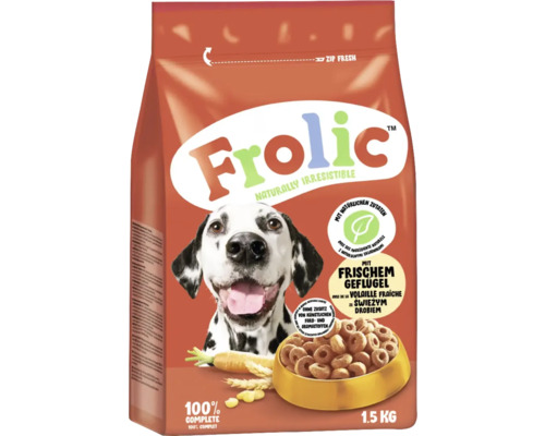 Hundefutter trocken Frolic Geflügel 1,5 kg