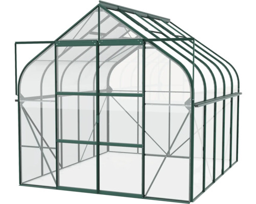 Gewächshaus mit Aluminiumrahmen und Polycarbonatplatten