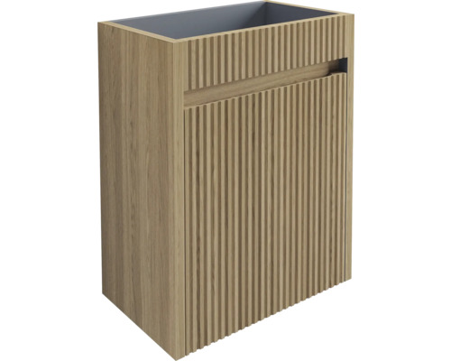 Waschtischunterschrank Differnz HURA L BxHxT 39,5 x 52 cm x 21,5 cm Frontfarbe Eicche holzdekor 38.006.32