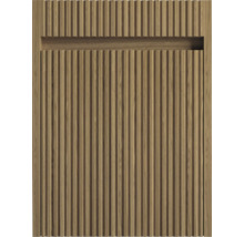 Holzpaneel mit vertikalen Rillen