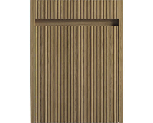 Holzpaneel mit vertikalen Rillen