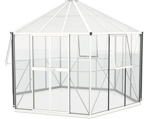 Gewächshaus mit Fenster und Tür