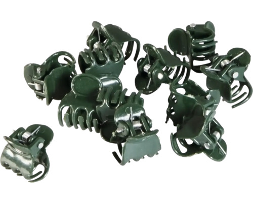 FloraSelf Orchideenclips grün, 10 Stück Orchideenklammern Mehrere Pflanzenklammern zur Gartenarbeit