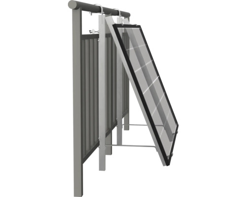 Sichtschutz mit Solarpanel