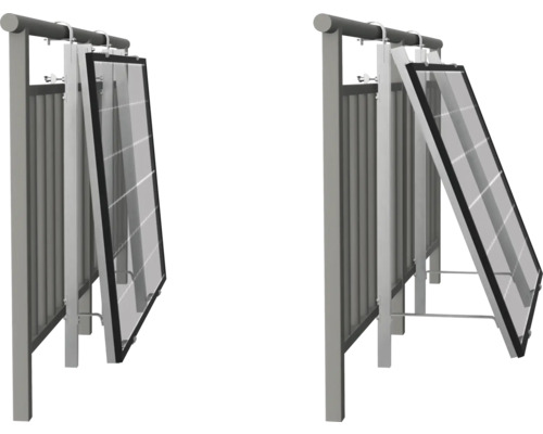 Sichtschutz mit Photovoltaikmodulen