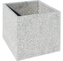 Quadratischer Pflanzkübel aus Stein