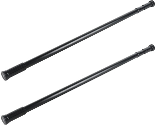 Zwei ausziehbare Kleiderstangen aus Metall