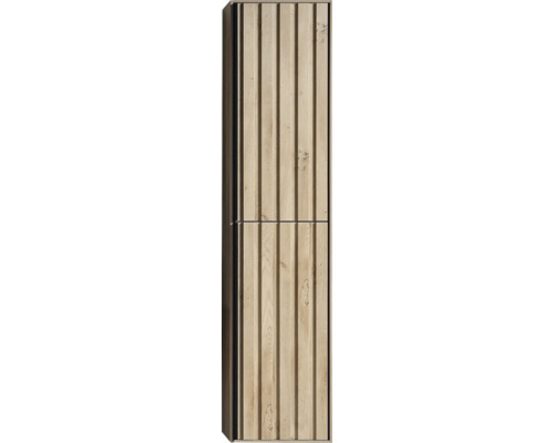 Hochschrank Differnz Elin BxHxT 36 x 160 cm x 30 cm Frontfarbe eiche 36.012.32 Hochschrank mit gerillter Holzfront