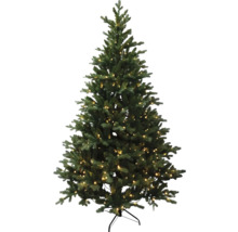 Geschmückter künstlicher Weihnachtsbaum mit Ständer