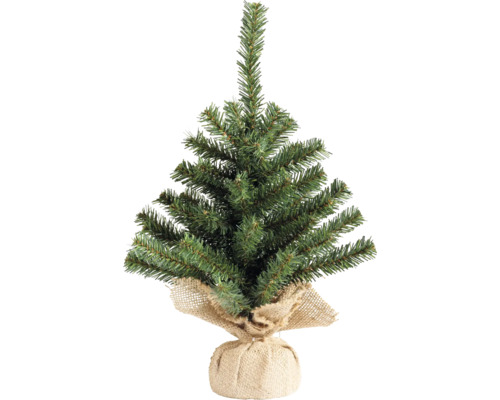 Künstlicher Weihnachtsbaum Lafiora im Jutesack H 45 cm