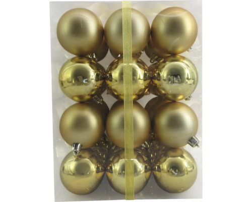 Weihnachtsbaumkugeln Lafiora 36er Pack Ø 6 cm gold