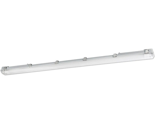 LED Feuchtraumwannenleuchte IP65 G13/T8-Röhre 2X15W 5000 lm 4000 K Basic Plus grau/transparent 126 cm