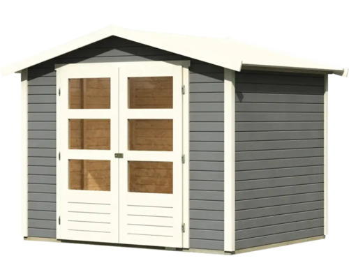 Gartenhaus mit Doppeltür und Fenstern