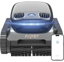 Aiper Scuba S1 Pro 2025 grau Poolroboter für Pools bis zu 200 m², kabellose Reinigung von Boden und Wänden, 22.740 l/h Durchflussrate, 180 Minuten Akkulaufzeit
