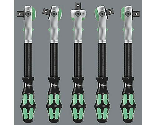 Fünf Schraubknarren mit Griff