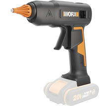 Akku Heißklebepistole mit orangefarbener Düse von Worx