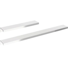 Badmöbel-Set FACKELMANN B.brillant BxHxT 100 x 55,7 x 50,1 cm Frontfarbe weiß hochglanz mit Glaswaschtisch