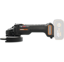 Akkubetriebener Winkelschleifer mit Worx Nitro Logo