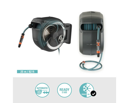 Gardena Wand-Schlauchbox mit 25 Meter Schlauch