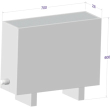 Licon Heat Standkonvektor KORALINE Optimal LKO H 600 x L 700 x T 230 mm weiß