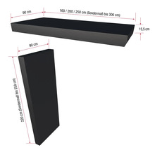 Gutta Vordach BS Plus 160 RAL 7016 anthrazitgrau 160x90 cm inkl. Briefkasten,Funktionskasten, Seitenteil rechts Wasserablauf im Seitenteil