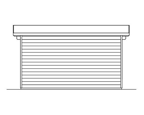 Skizze eines geschlossenen Rollladens