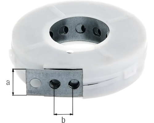 Dimensionale Ansicht eines weißen Rohrmanschette