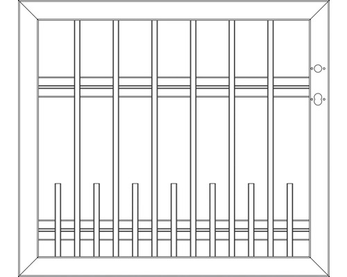 Schema eines Türgitters