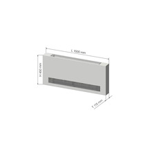 Bodenkonvektor mit den Maßen Länge 1000 mm, Höhe 450 mm und Tiefe 115 mm