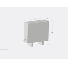 Licon Heat Standkonvektor KORALINE Basic LKB H 600 x L 600 x T 180 mm weiß