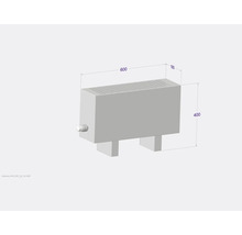 Licon Heat Standkonvektor KORALINE Basic LKB H 400 x L 700 x T 180 mm weiß