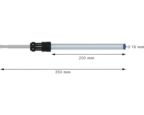 Bohrkrone mit den Massen 200 mm und 350 mm