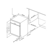 Held Möbel Küchenzeile mit Geräten Mailand 330 cm Frontfarbe grau hochglanz Korpusfarbe graphit zerlegt-thumb-25