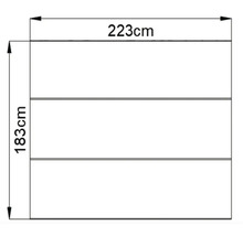 Fußboden für Konsta Premium Satteldachhaus 4,9 m²