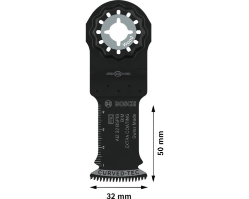 Bosch Tauchsägeblatt für Holz, 32 Millimeter breit und 50 Millimeter hoch