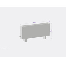 Licon Heat Standkonvektor KORALINE Basic LKB H 500 x L 1000 x T 130 mm weiß