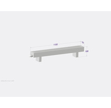 Licon Heat Standkonvektor KORALINE Basic LKB H 190 x L 1100 x T 130 mm weiß