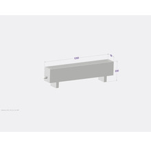 Licon Heat Standkonvektor KORALINE Basic LKB H 330 x L 1200 x T 180 mm weiß