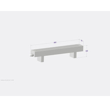 Licon Heat Standkonvektor KORALINE Basic LKB H 190 x L 900 x T 130 mm weiß