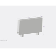 Licon Heat Standkonvektor KORALINE Basic LKB H 600 x L 900 x T 130 mm weiß