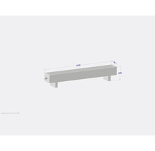 Licon Heat Standkonvektor KORALINE Basic LKB H 250 x L 1400 x T 180 mm weiß