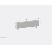 Licon Heat Standkonvektor KORALINE Basic LKB H 400 x L 1400 x T 180 mm weiß