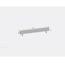 Licon Heat Standkonvektor KORALINE Basic LKB H 250 x L 1600 x T 130 mm weiß