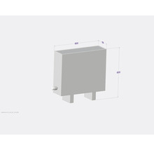 Licon Heat Standkonvektor KORALINE Optimal LKO H 600 x L 600 x T 180 mm weiß